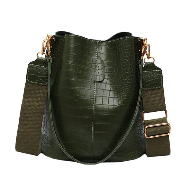 PU Bucket Bag And Crossbody Shoulder Handbags - Image 3
