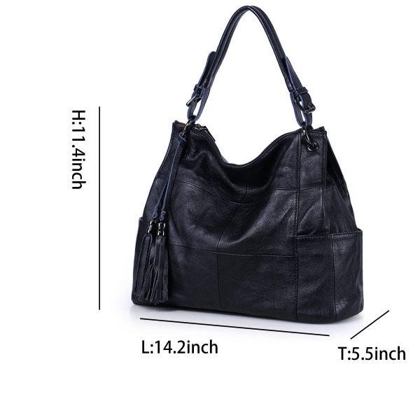 Large Purses for Women Shoulder Genuine Leather Handbags - Image 4