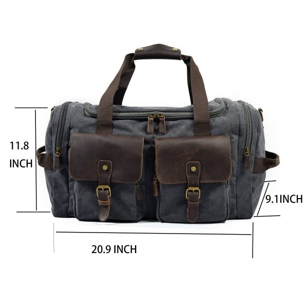 Canvas Large Capacity Men's Duffel Bag - Image 5