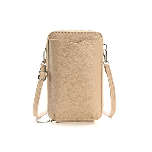 Pu Small Mobile Phone Crossbody Bag with Card Slots - Image 2