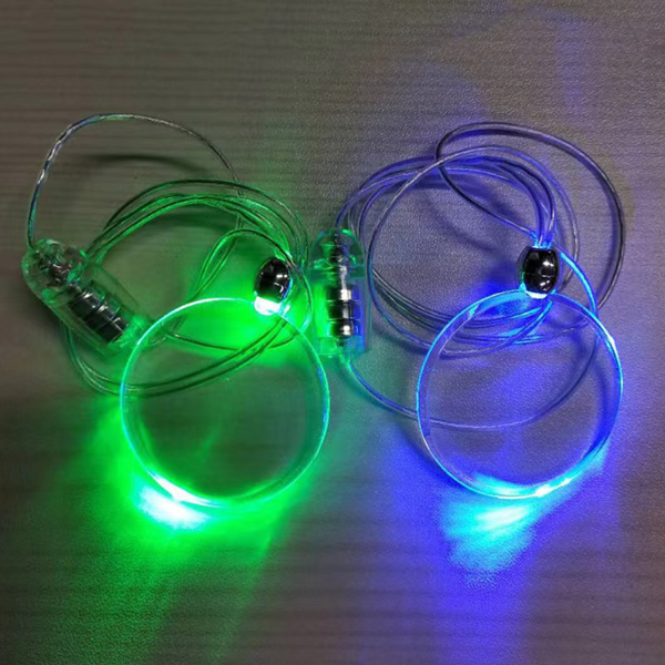 Party Toy Jewelry LED Purple Medallion Necklace - Image 3