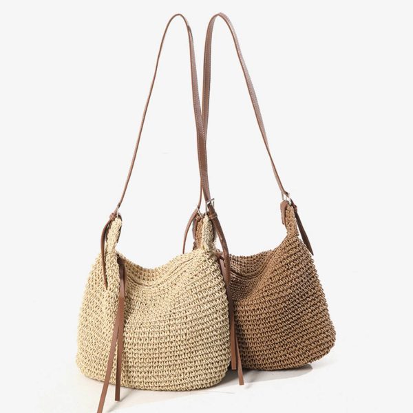 Breathable Beach Woven Shoulder Bag - Image 3