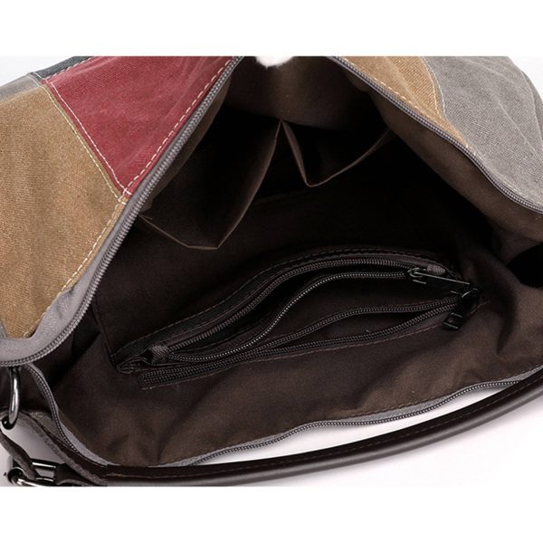 Multi-Color Splice Cross Body Shoulder tote bag - Image 3