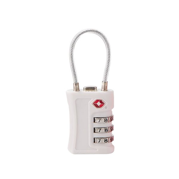 Tsa-Certified Steel Cable Combination Lock