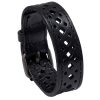 PU Vintage openwork wide leather bracelet
