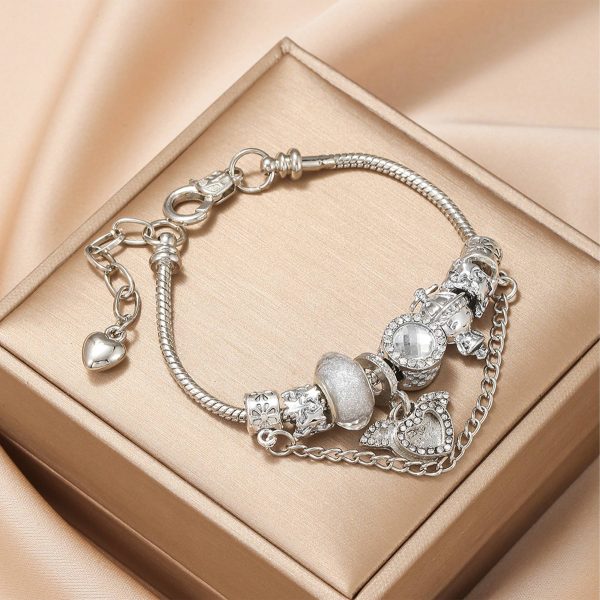 Alloy Cupid heart pendant bracelet - Image 3