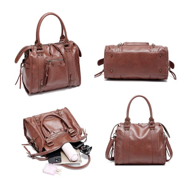 Large Hobo Soft Faux PU Leather Tote bag - Image 4