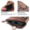 Genuine Leather Key Holder Wallet Men Coffee Black - Image 3