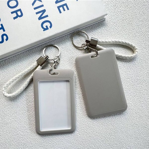 Plastic Name Tag Holder With Key Chain - Image 5