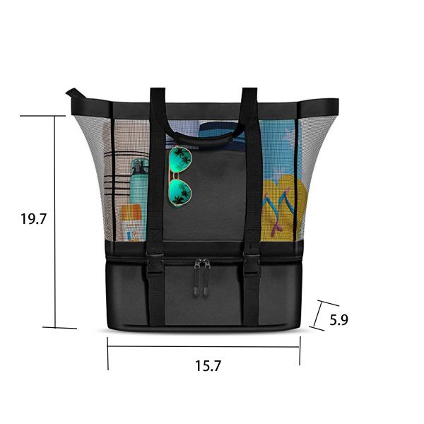 Nylon Mesh Beach Tote Bag - Image 3