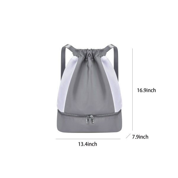 Nylon Waterproof Drawstring Backpack - Image 8