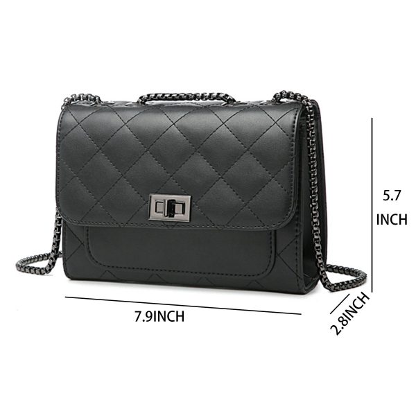 Genuine Leather Quilted Shoulder Crossbody Bags for Women - Image 6