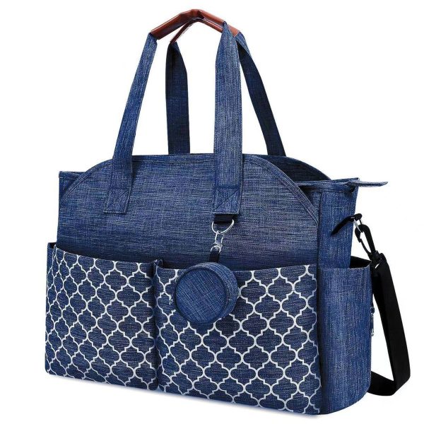 Polyester Large Capacity Diaper Tote Mommy Cross-body Bag