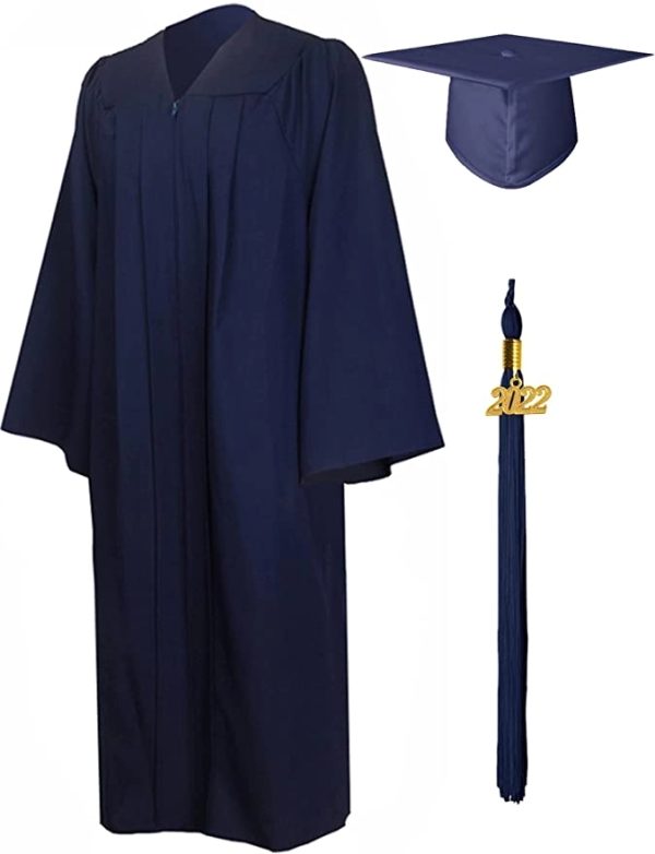 GradSeason Matte Graduation Gown Cap Tassel Set 2025 - Image 2