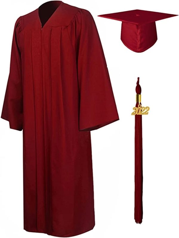 GradSeason Matte Graduation Gown Cap Tassel Set 2025 - Image 8