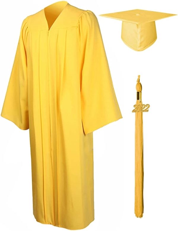 GradSeason Matte Graduation Gown Cap Tassel Set 2025 - Image 10