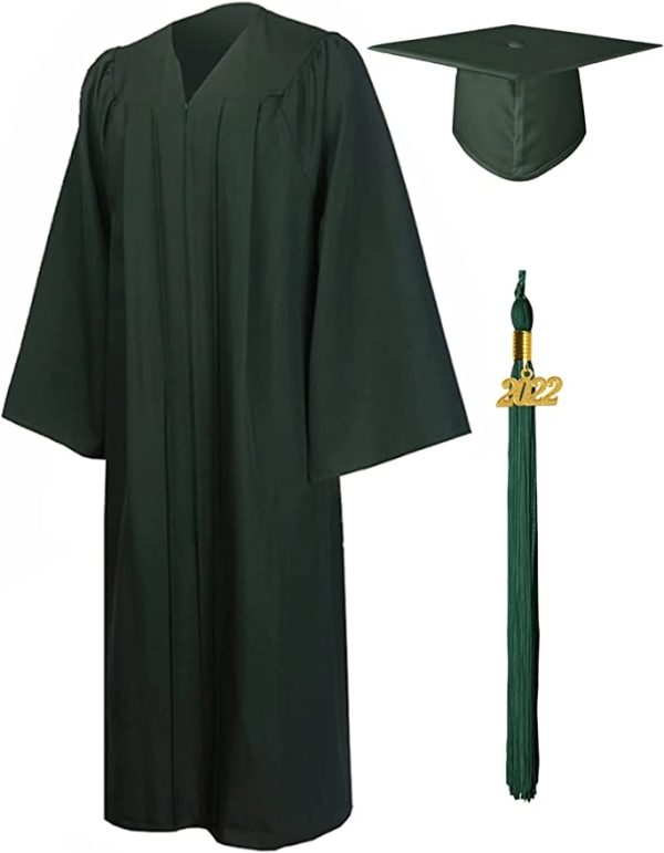 GradSeason Matte Graduation Gown Cap Tassel Set 2025 - Image 12