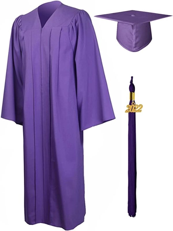 GradSeason Matte Graduation Gown Cap Tassel Set 2025 - Image 6