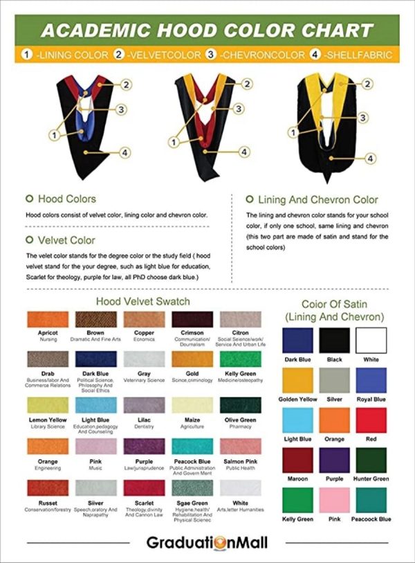 Graduation Hood for Master Degree Deluxe Academic - Image 20