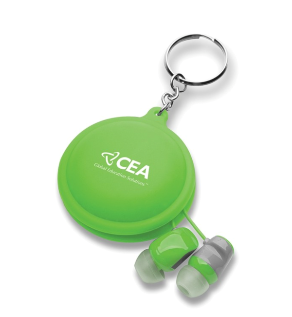 Silicon key chain earbuds case - Image 2