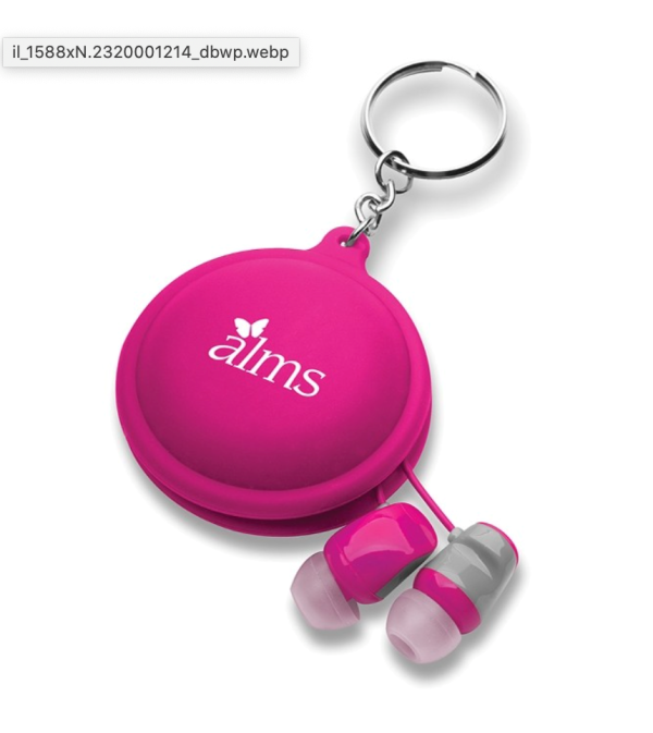 Silicon key chain earbuds case - Image 4