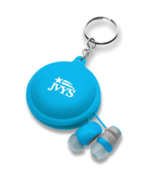 Silicon key chain earbuds case - Image 5