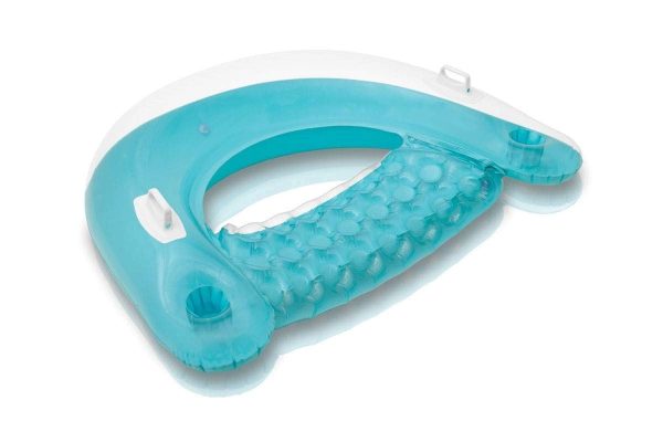 Floating Tube Loungers with Backrest and Cup Holders - Image 5