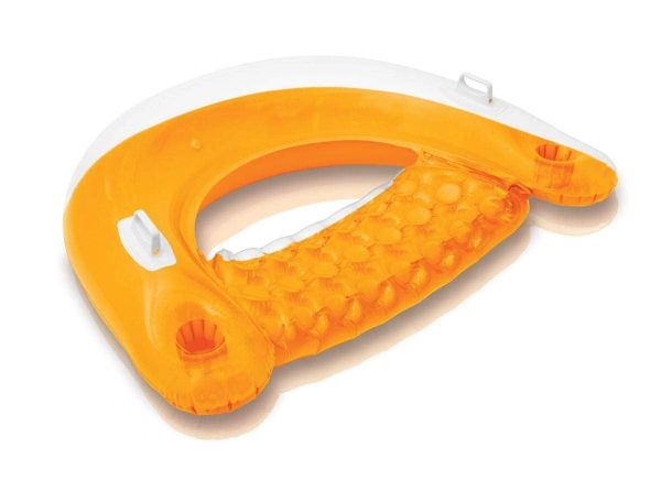 Floating Tube Loungers with Backrest and Cup Holders - Image 2