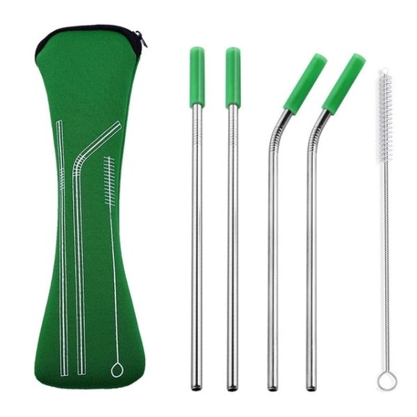 Reusable Stainless Steel Straw With Removable Silicone Tips - Image 6