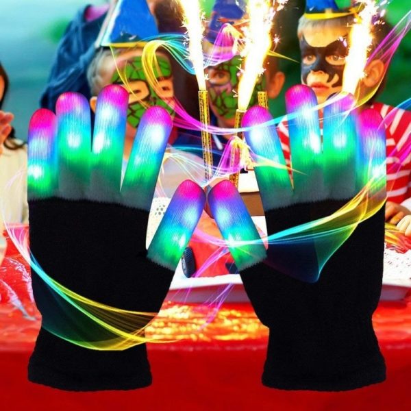 Led Colorful Flashing Finger Lighting Gloves - Image 3