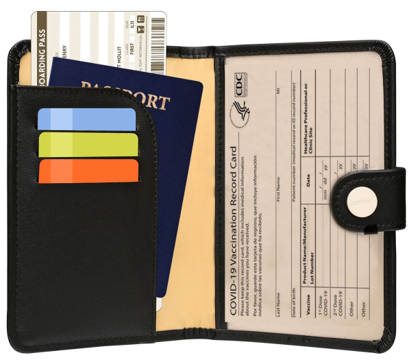Rfid Blocking Travel Passport Holder Cover Slim Id Card Case - Image 6