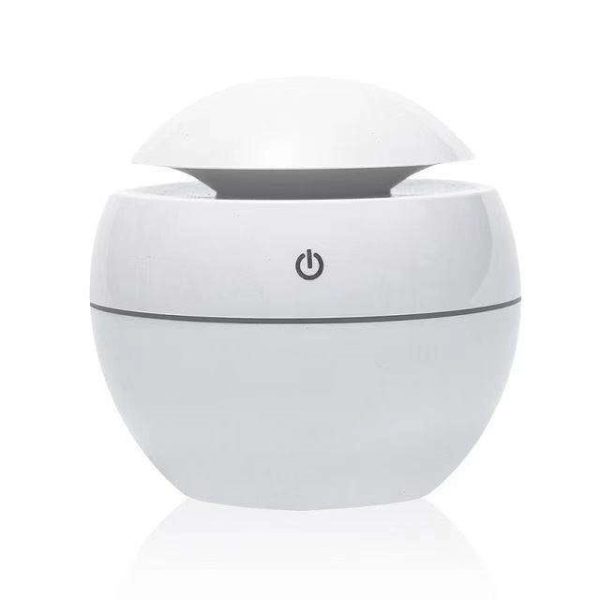 130Ml Usb Electric Air Humidifier Wood Grain 7 Color Lights - Image 3