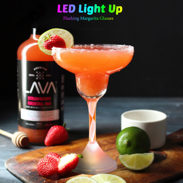 6 Oz. Lighted Led Margarita Glass