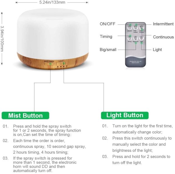 300Ml 7 Led Humidifier - Image 6