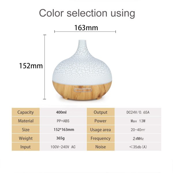 400 Ml Aroma Essential Oil Diffuser Humidifier - Image 8