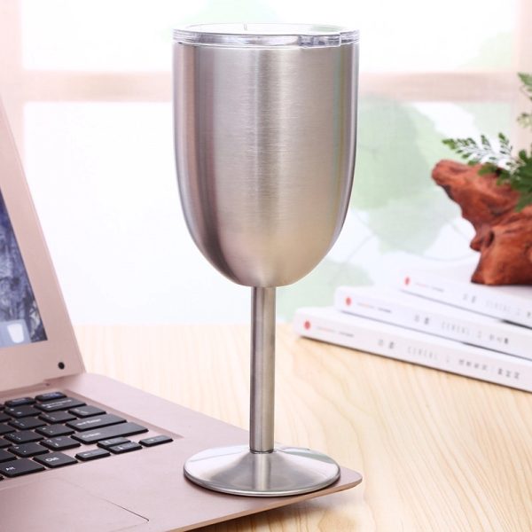 Premium 
Steel Wine 
Glasses - Image 5