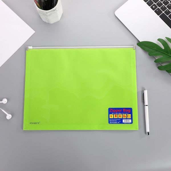 B4 Clear Bag File Folder With Zipper - Image 2