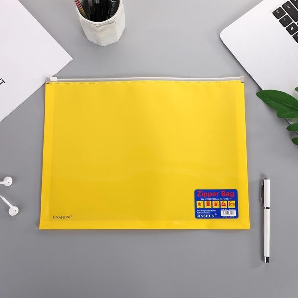 B4 Clear Bag File Folder With Zipper - Image 3