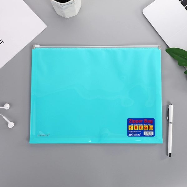 B4 Clear Bag File Folder With Zipper
