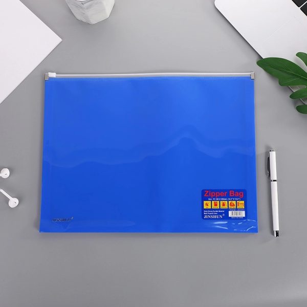 B4 Clear Bag File Folder With Zipper - Image 5