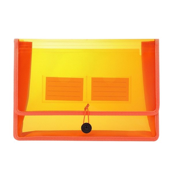 A4 Popper Wallet Plastic Folder Poly Pockets Envelope - Image 4