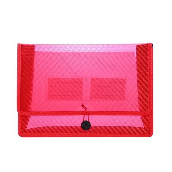 A4 Popper Wallet Plastic Folder Poly Pockets Envelope - Image 8