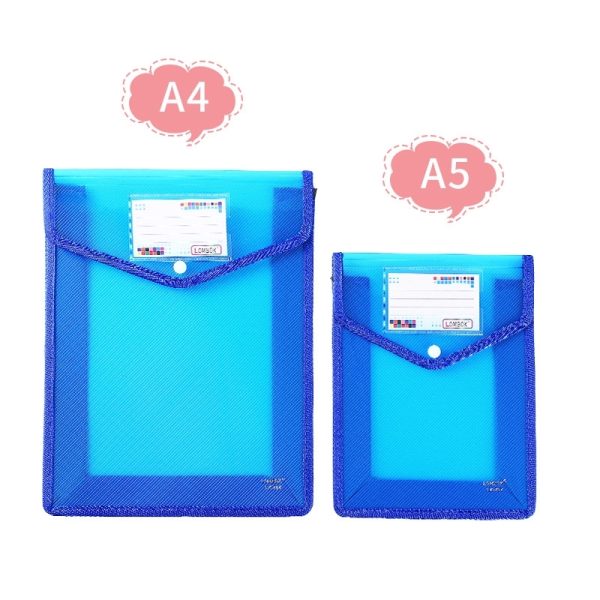 A4 Size Vertical Document Storage Bag With Snap Button - Image 10