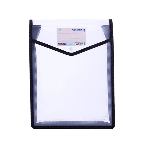 A4 Size Vertical Document Storage Bag With Snap Button - Image 5