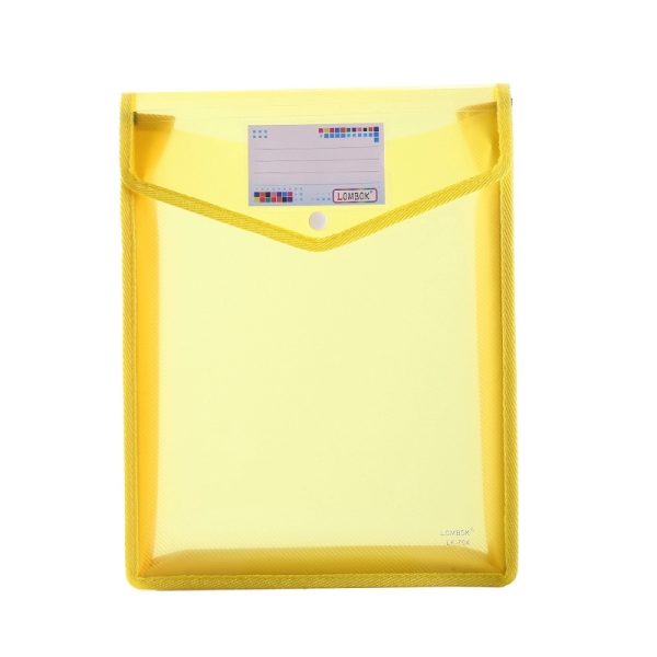 A4 Size Vertical Document Storage Bag With Snap Button - Image 4