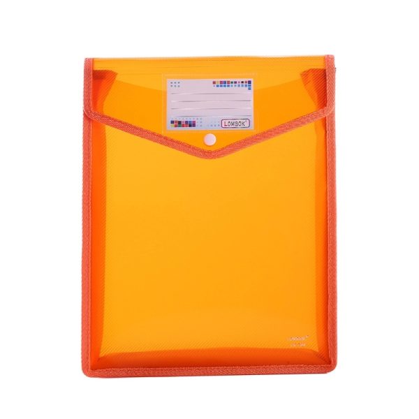 A4 Size Vertical Document Storage Bag With Snap Button - Image 6