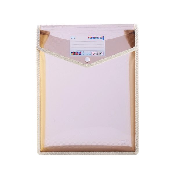 A4 Size Vertical Document Storage Bag With Snap Button - Image 8
