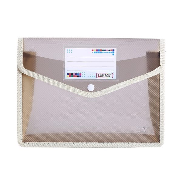 A4 Size Document Storage Bag With Snap Button - Image 2