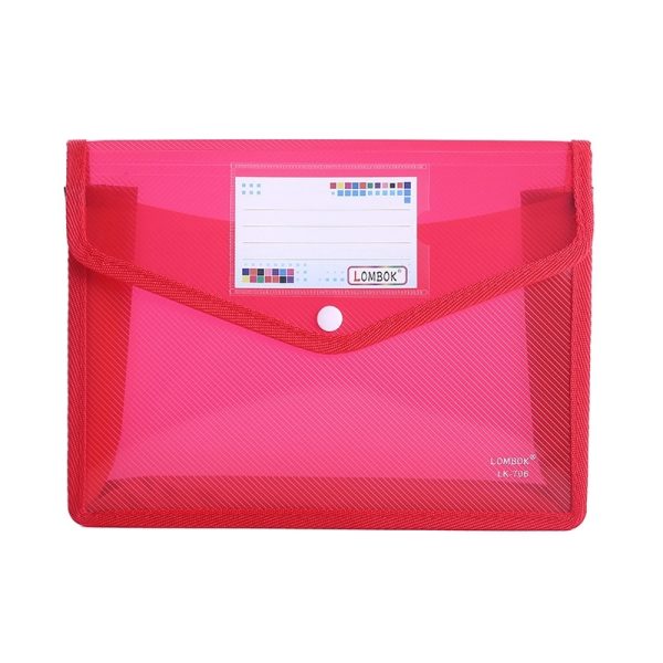 A4 Size Document Storage Bag With Snap Button - Image 3