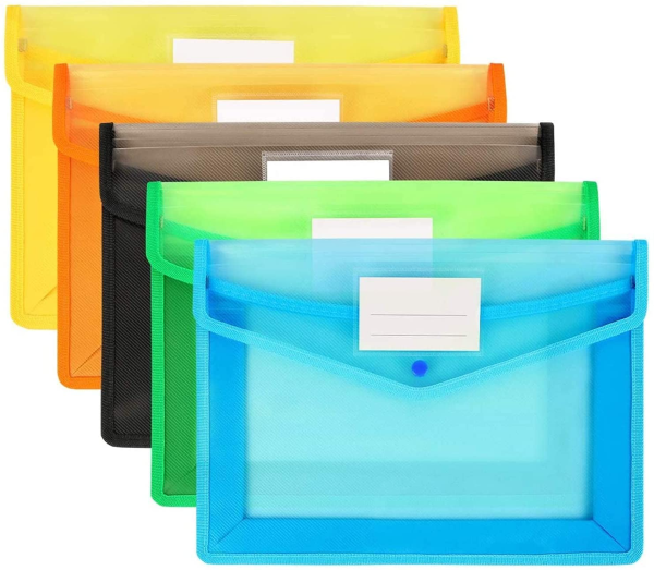 A4 Size Document Storage Bag With Snap Button - Image 10